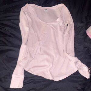 PINK Victoria's Secret Light Pink Long Sleeve Tee